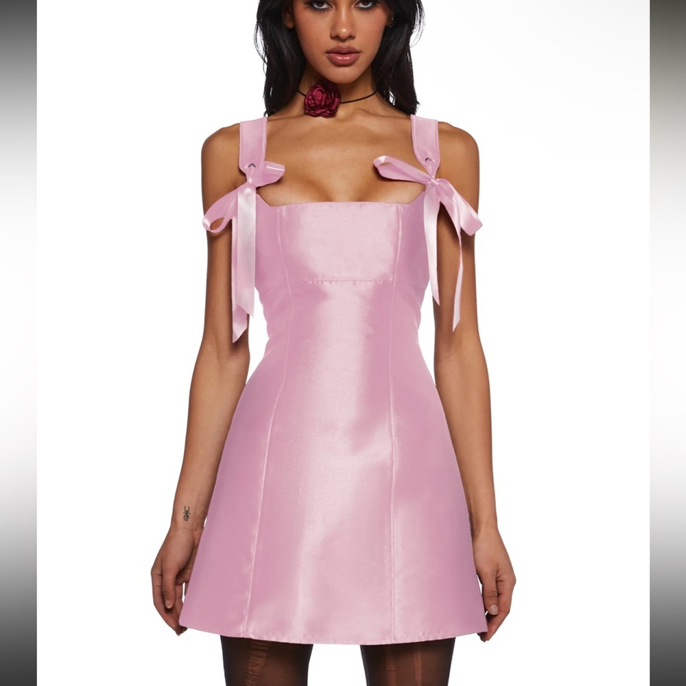 dollskill pixie stardust mini dress pink nwt size small
